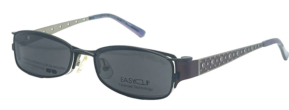 EASYCLIP P6039 RED PURPLE EYEGLASSES FRAMES 49-17-135 AUTHENTIC NEW